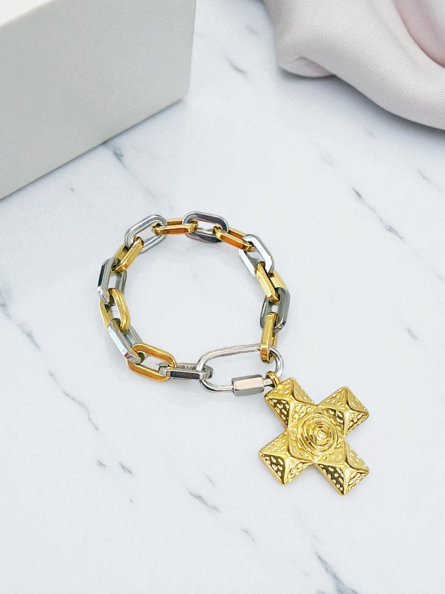 Galilea cross bracelet