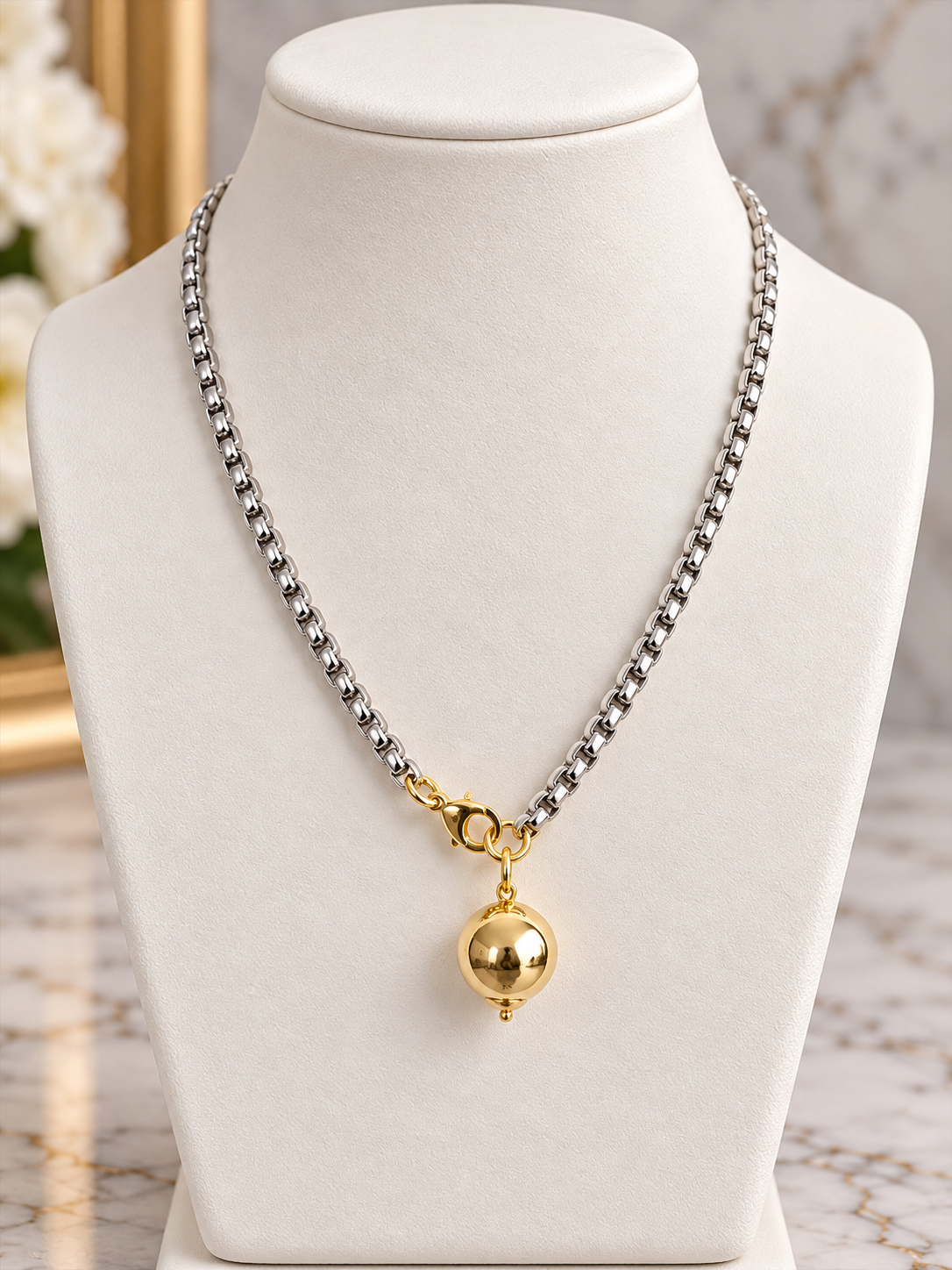 Ball chain necklace