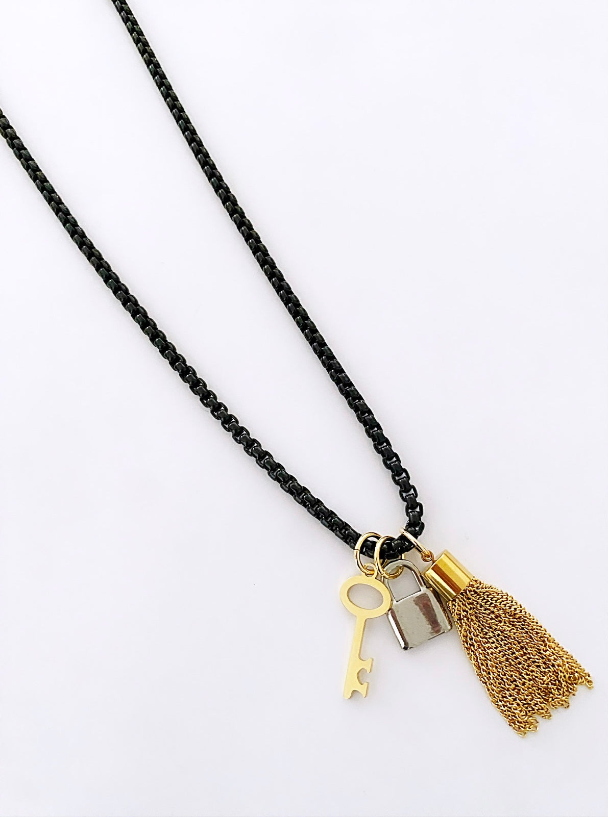 Black chain necklace