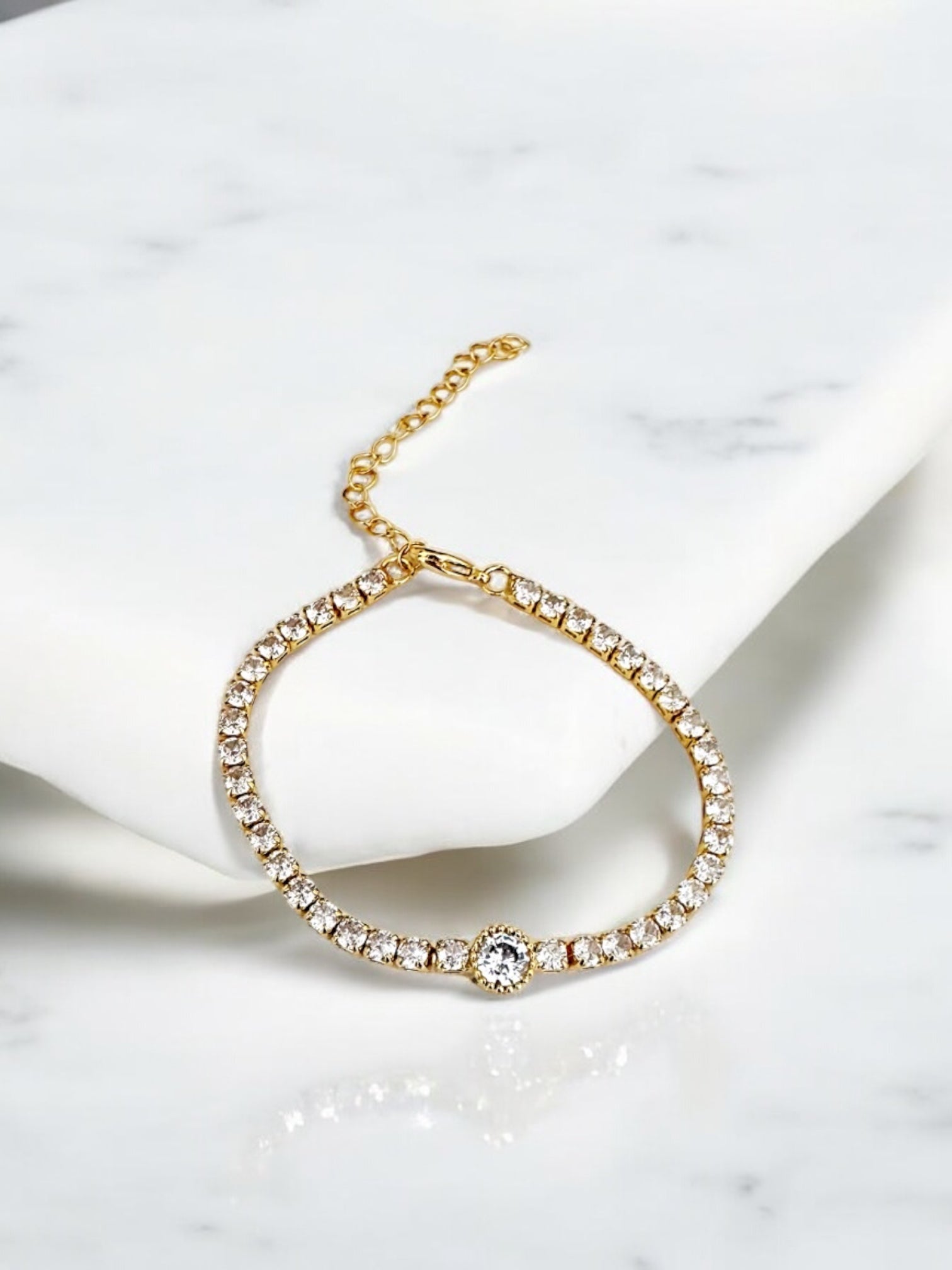 Kristal tenis bracelet