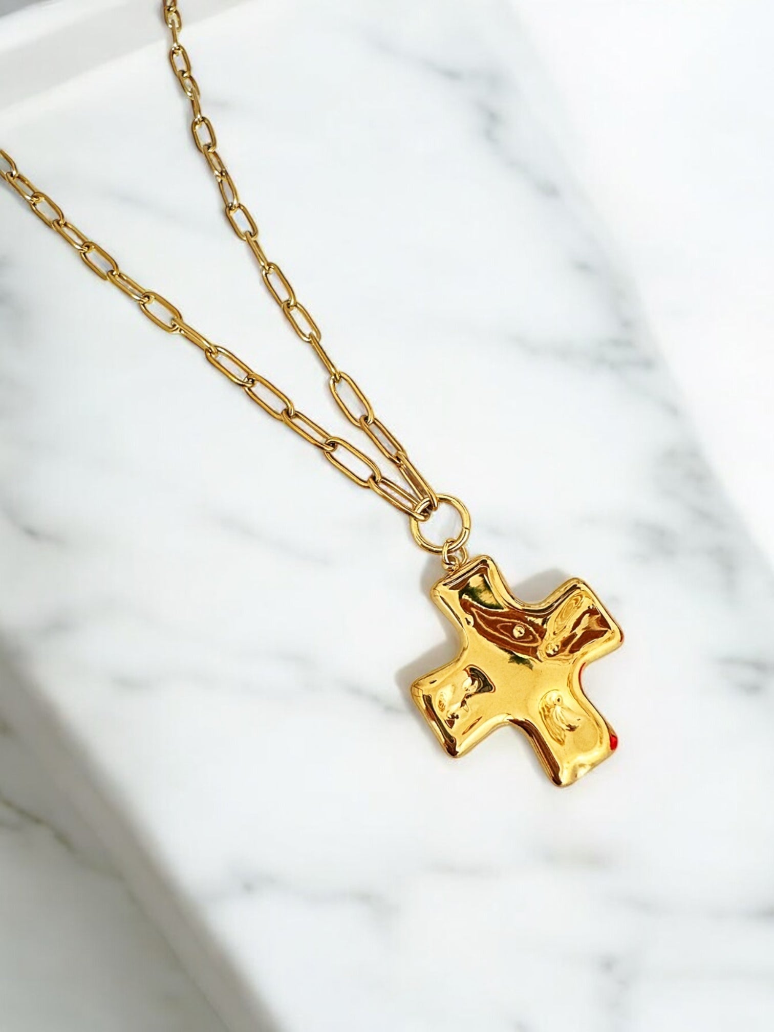 Cross chain necklace