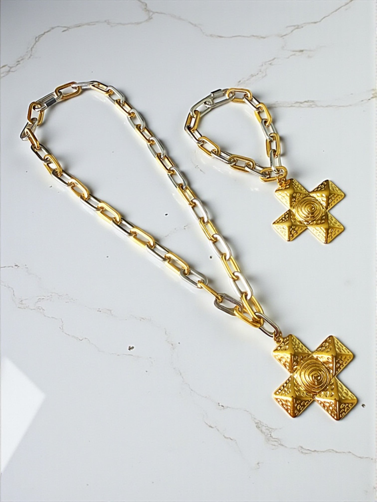 Galilea cross necklace