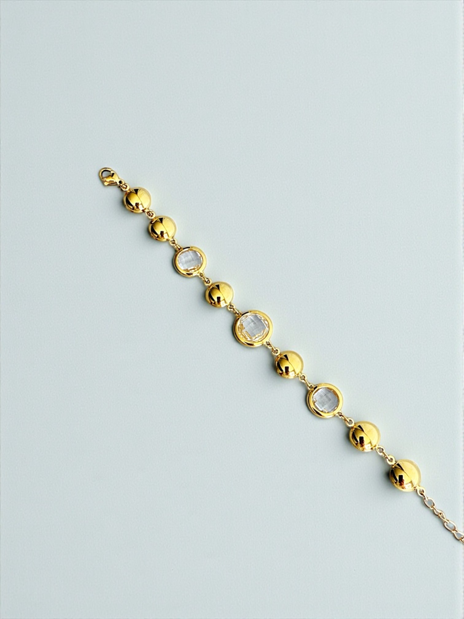 Glimmer puff bracelet