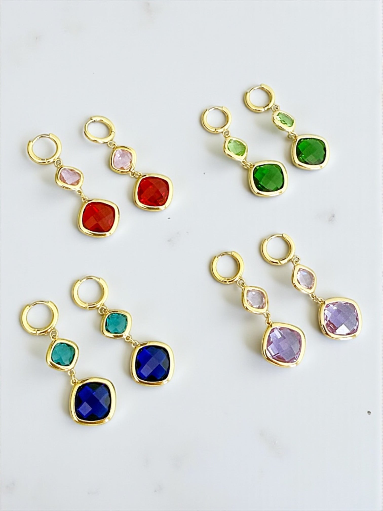 Glimmer crystals earring