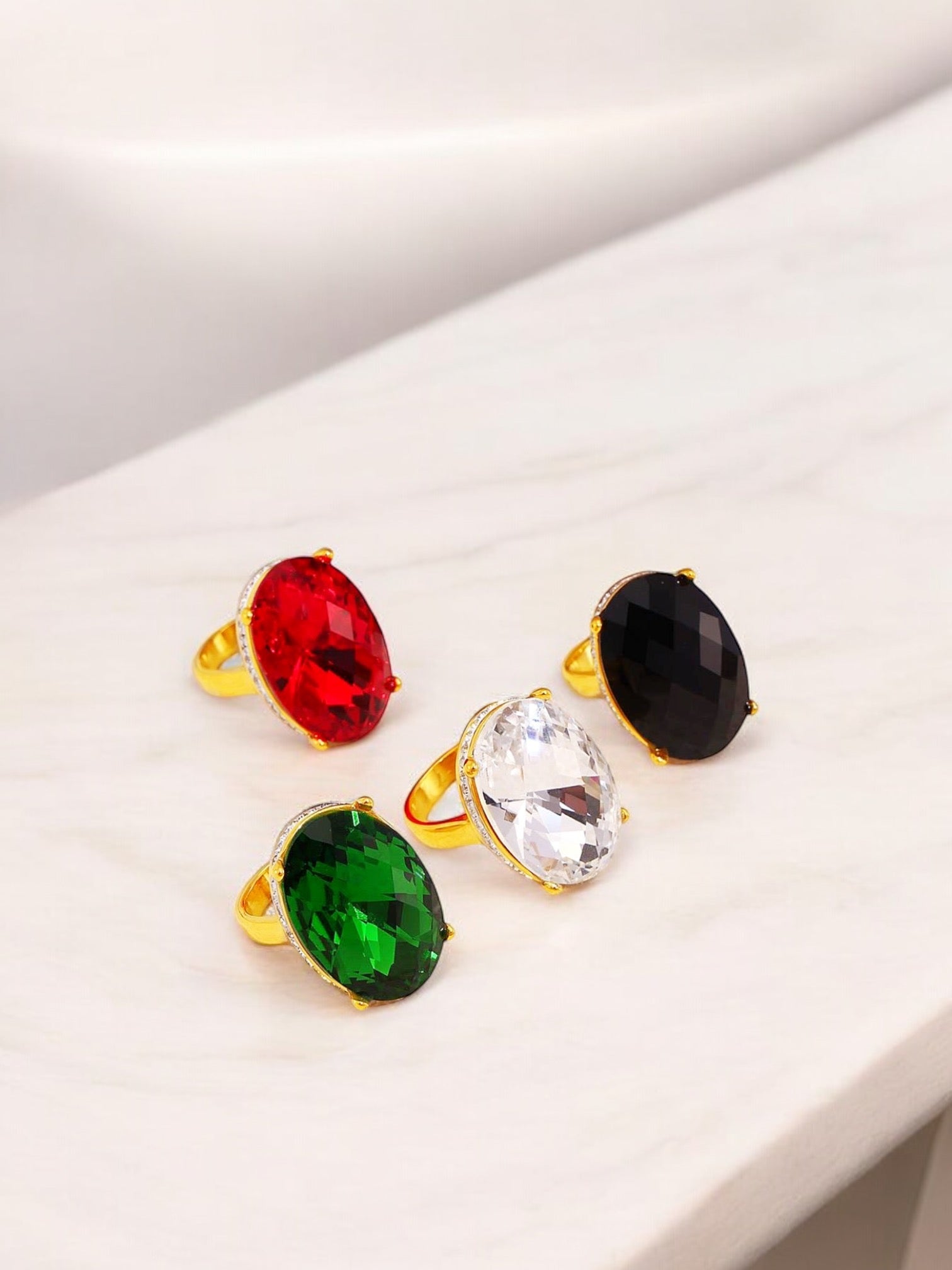 Celestina crystal ring