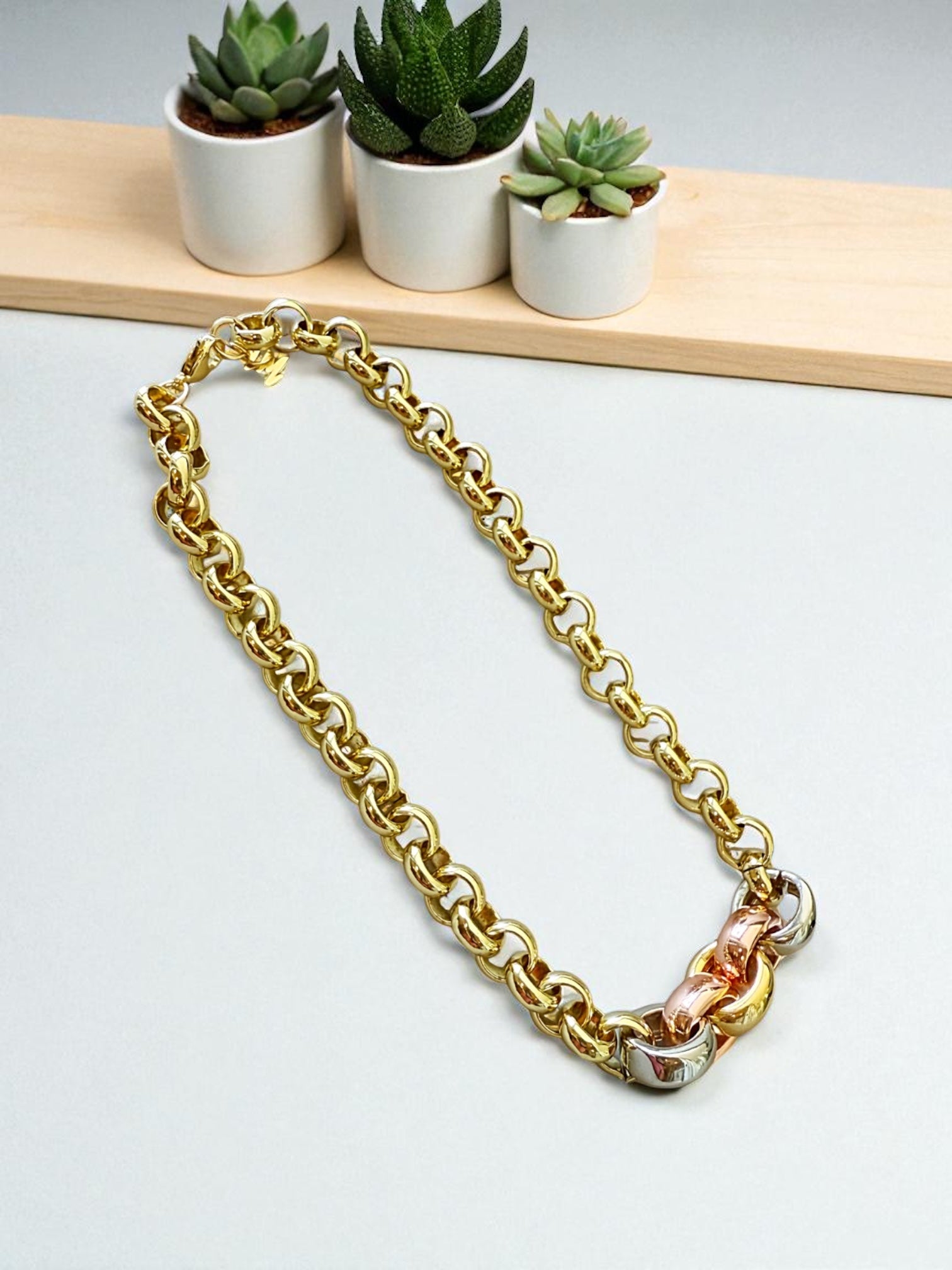 Ageda 3 tones necklace