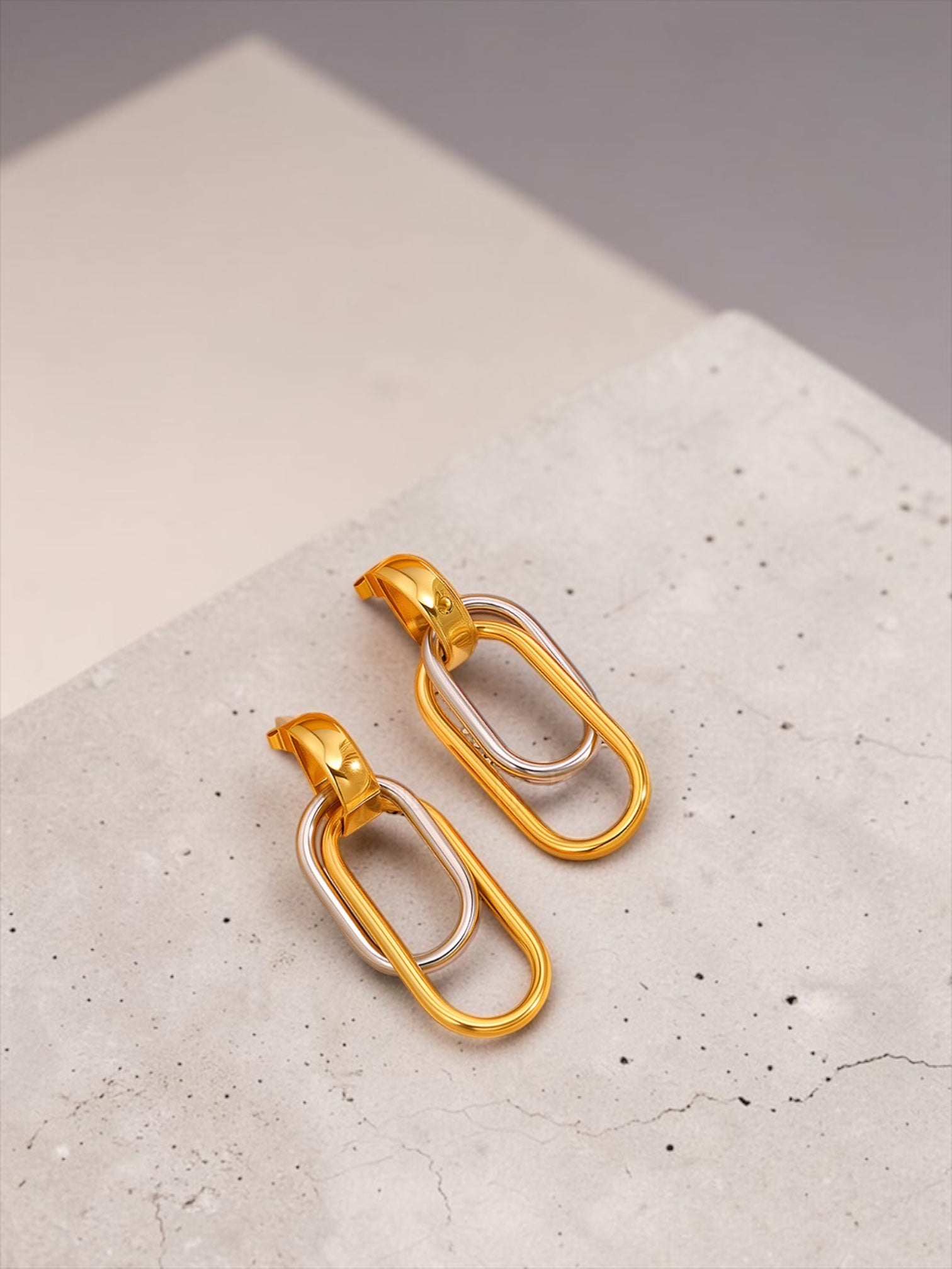 Grece two tones earring