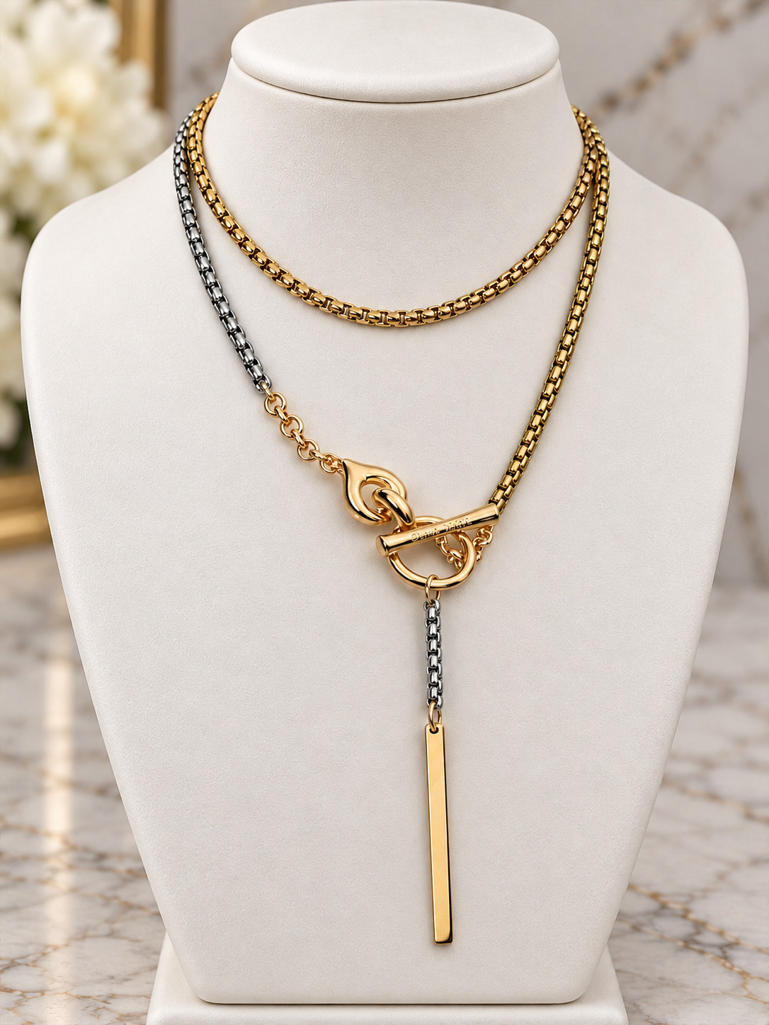 Verona 3 tones necklace