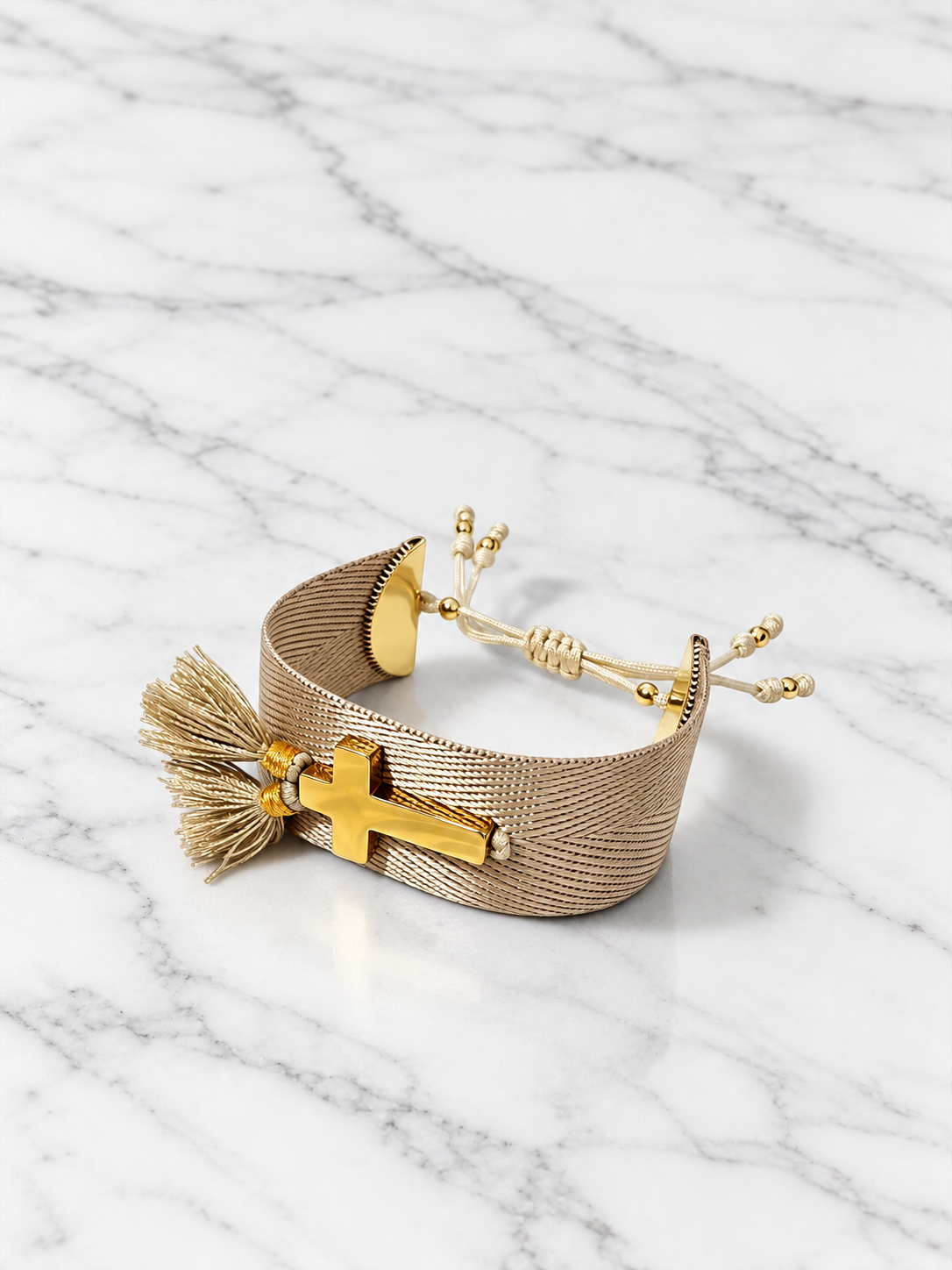Faith Tassel Cuff Bracelet