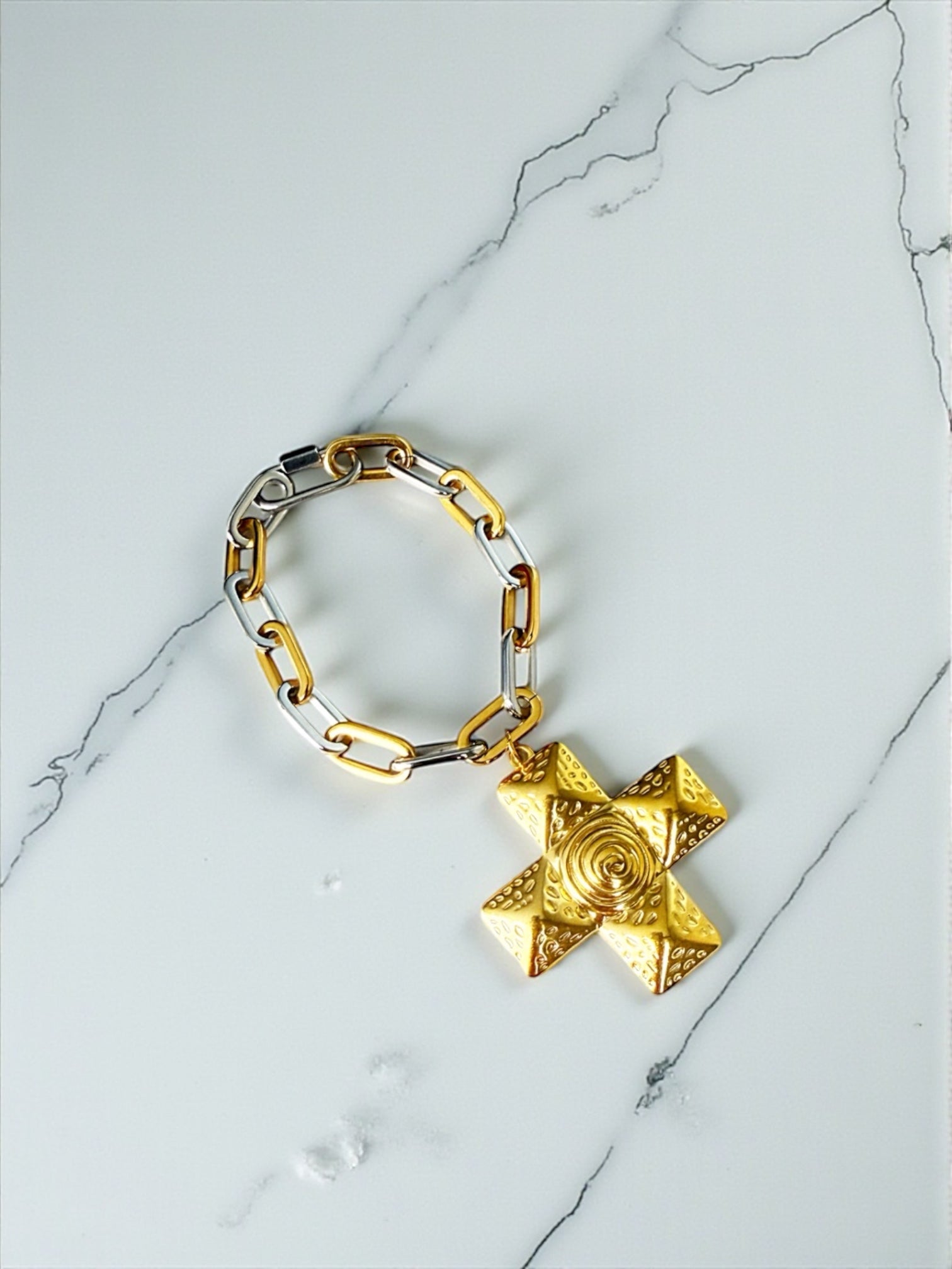 Galilea cross bracelet