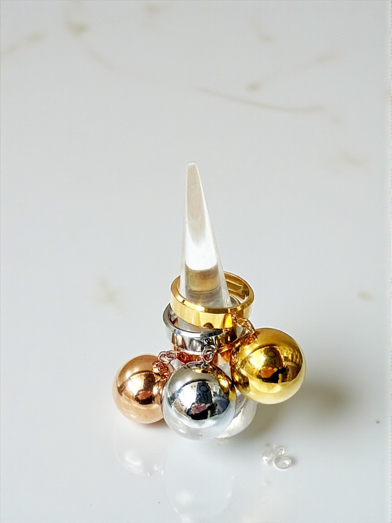 Valerie ball rings set