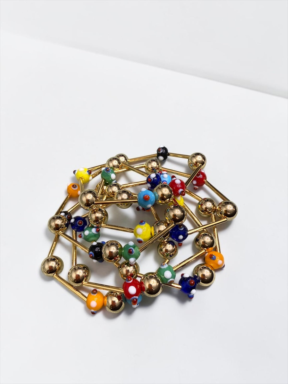 Candy tube bracelet set of 6