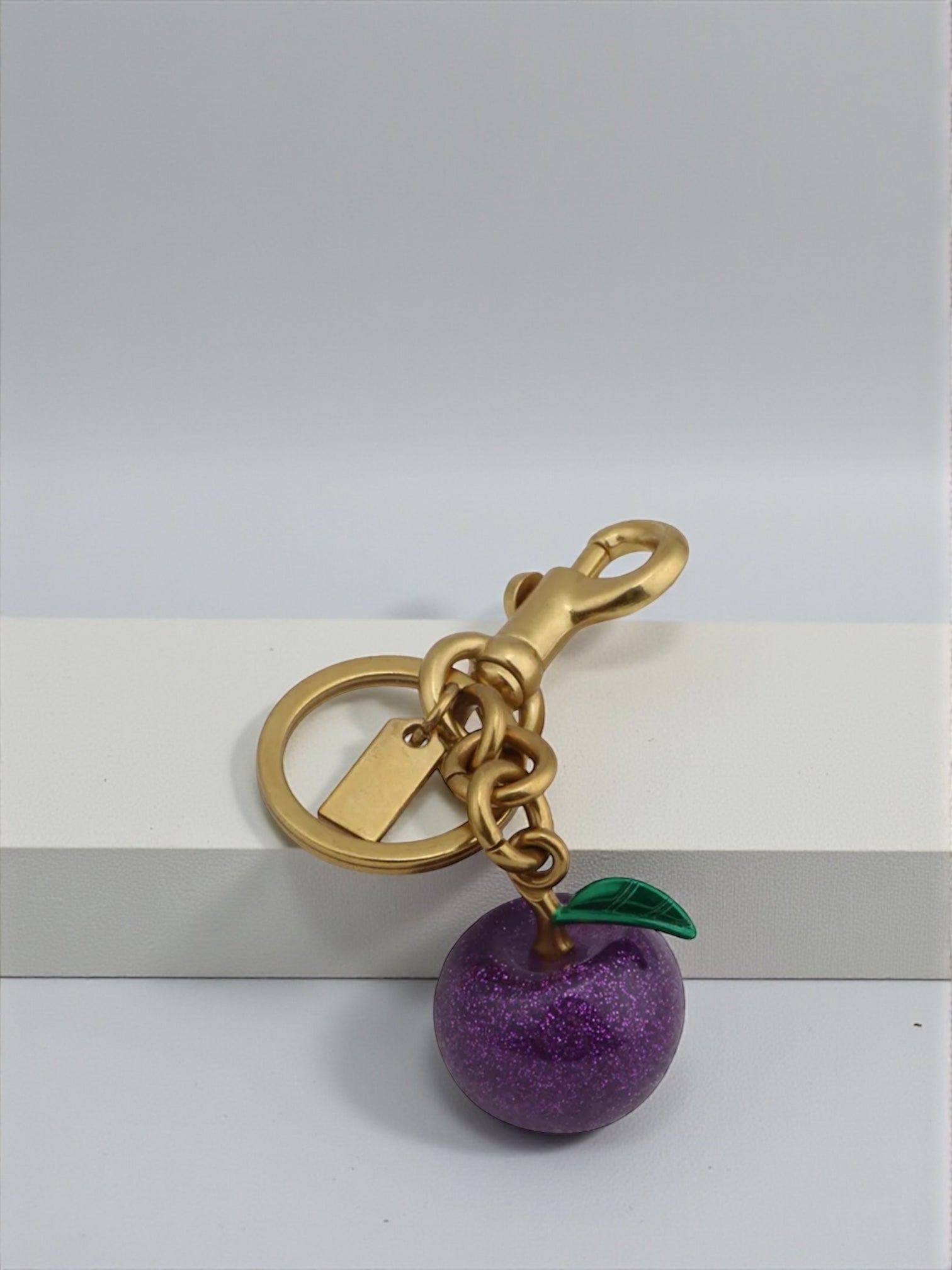 Purpple cherrie charm handbag