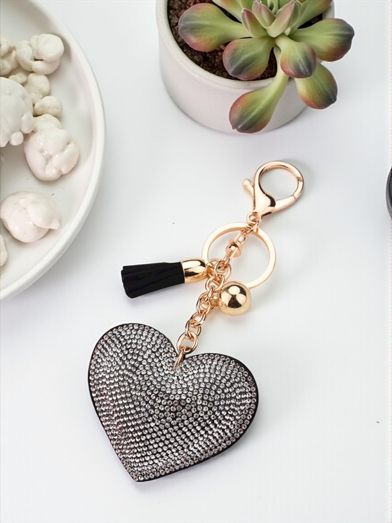 Bag heart charms accesories