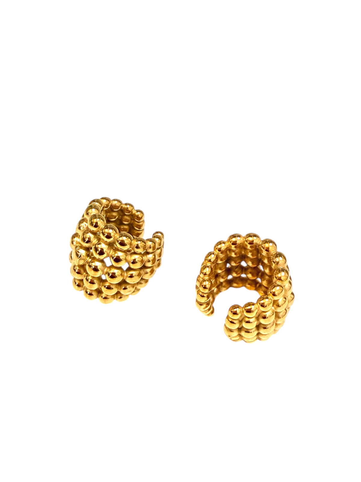 Ball pin ear cuff ea