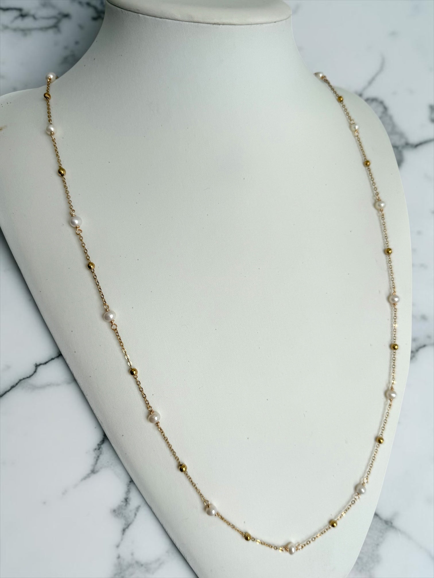 Lumière long chain necklace