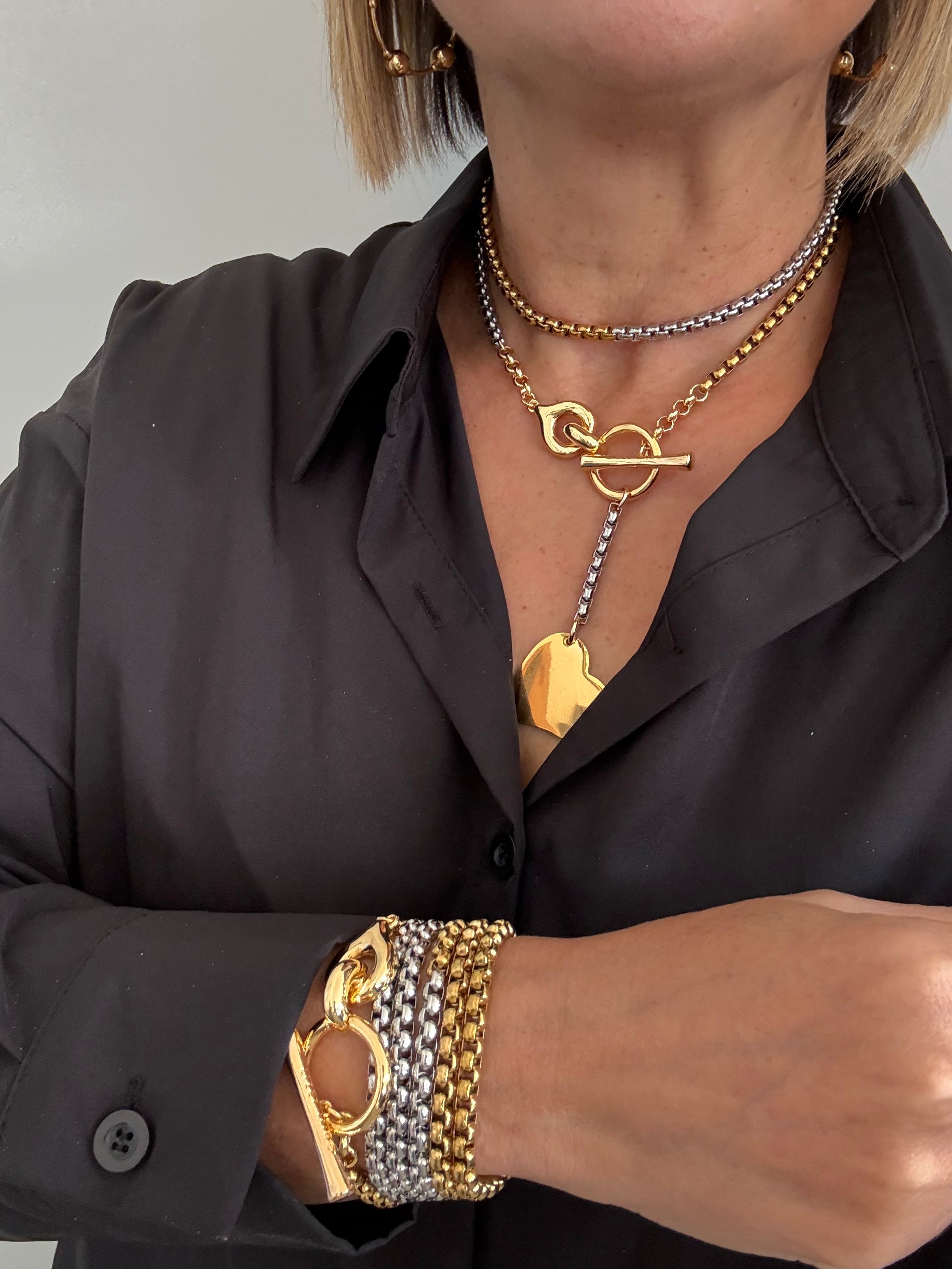 Verona two tones necklace