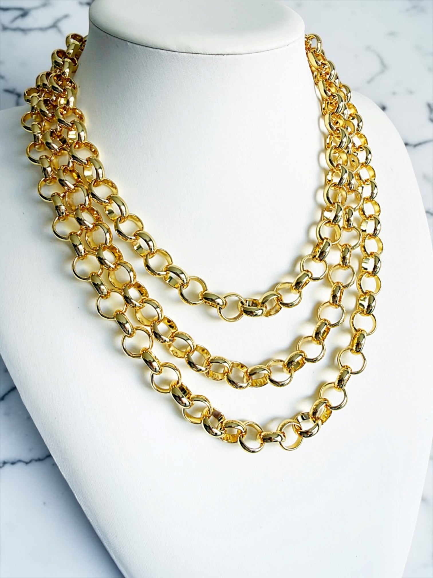 Rolo layers necklace