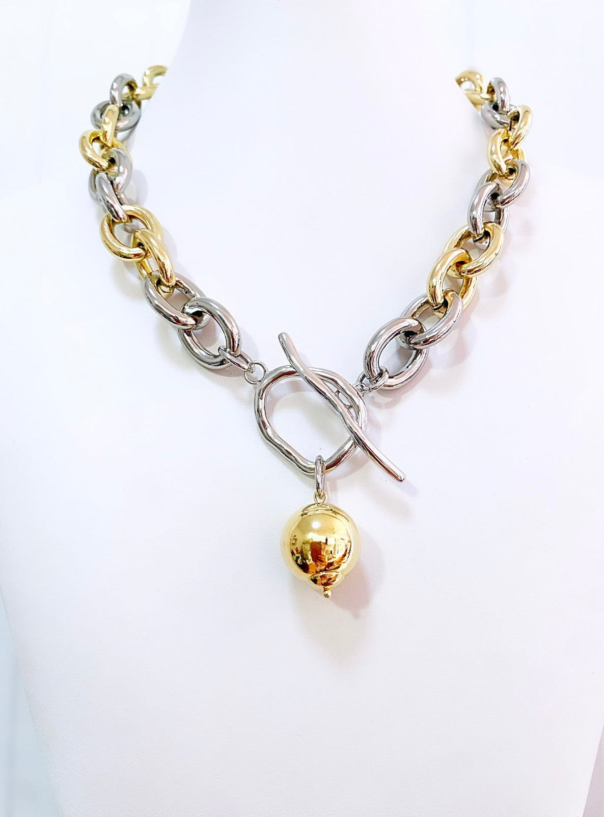 Bali 2 tones necklace