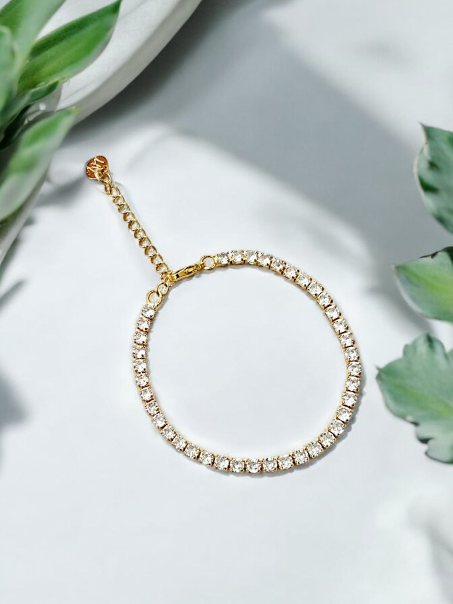 Cristalia tenis bracelet