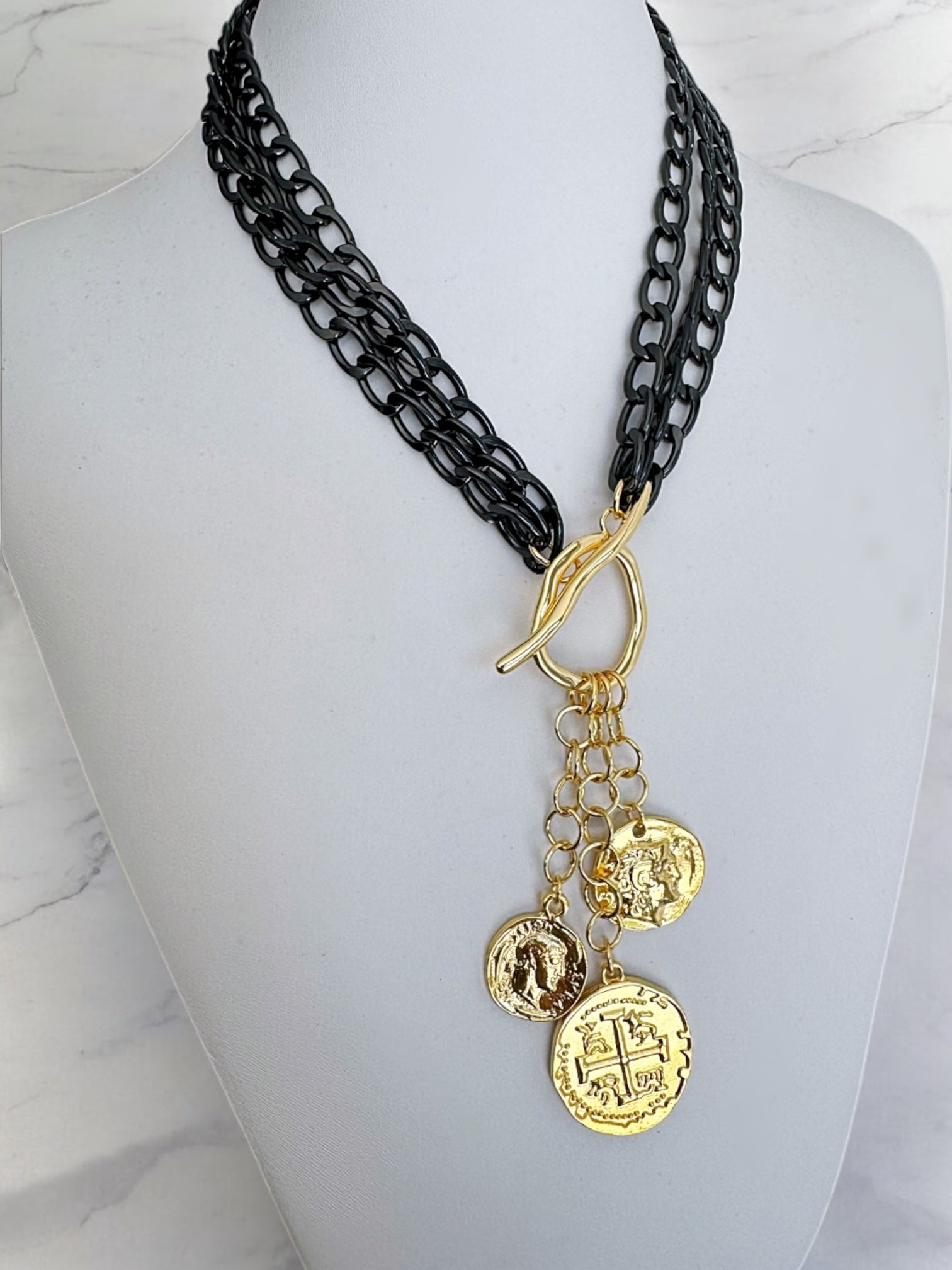 Frances coin necklace