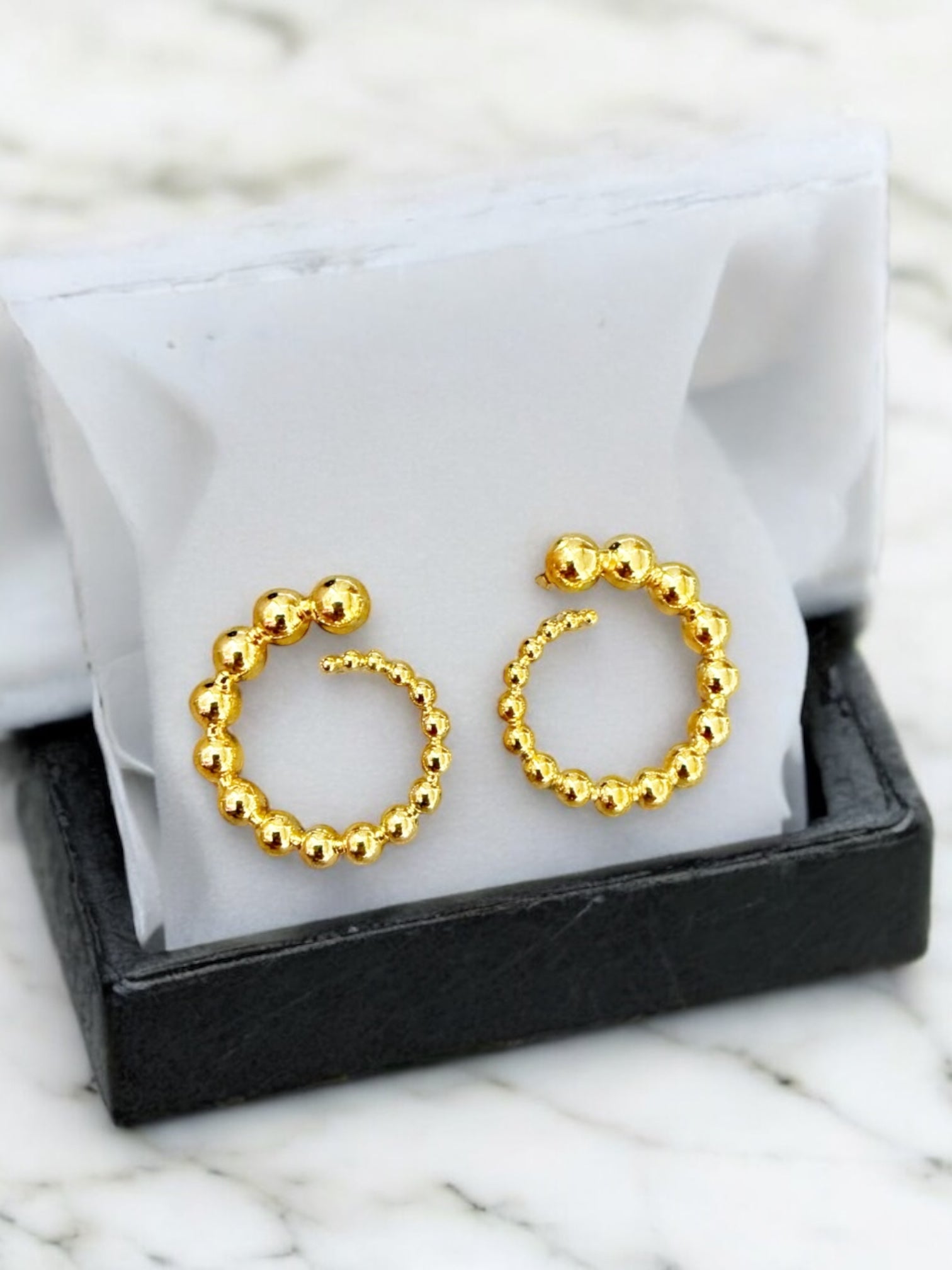 Espiral ball earring