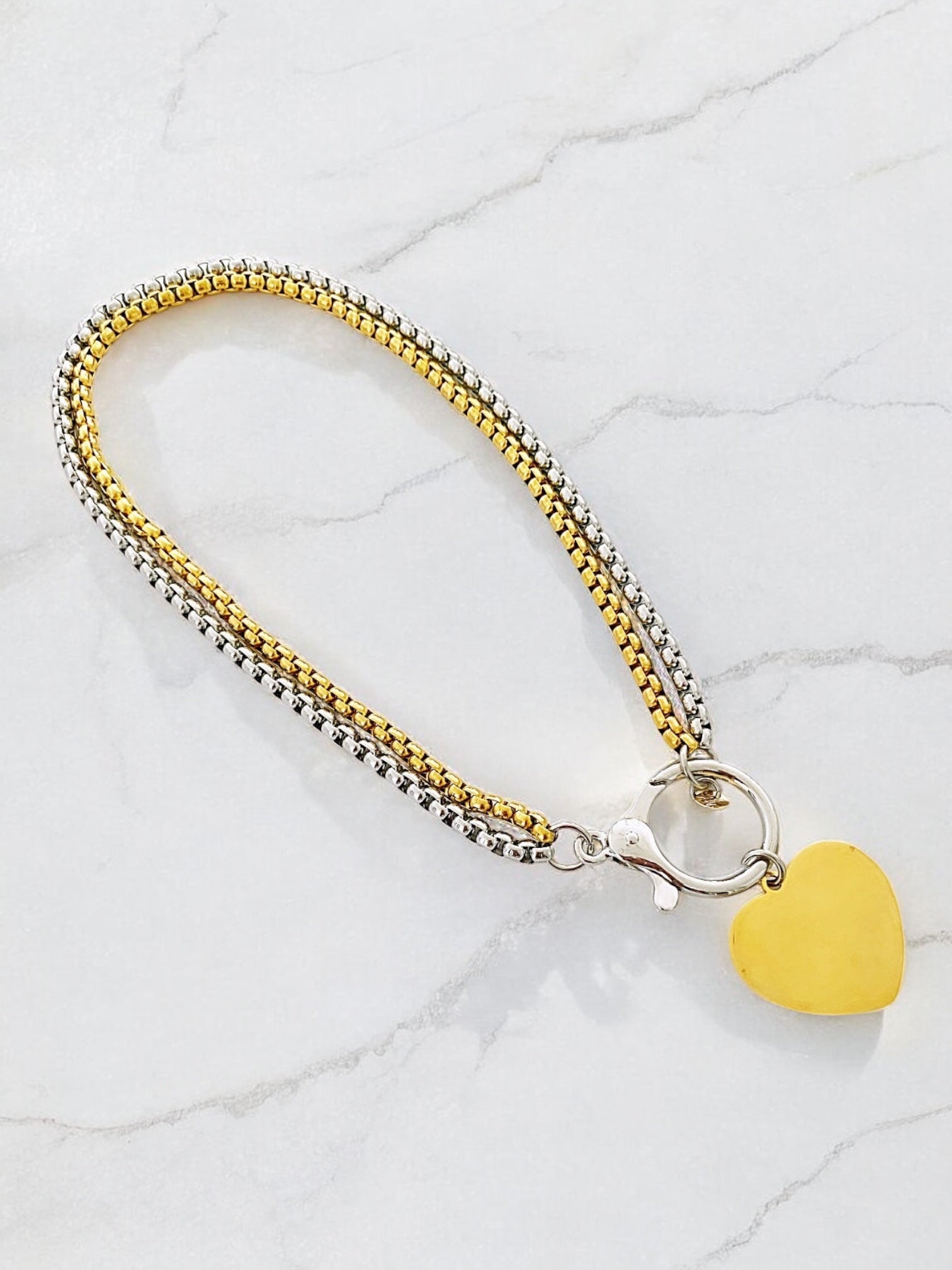 Aliza two tones necklace