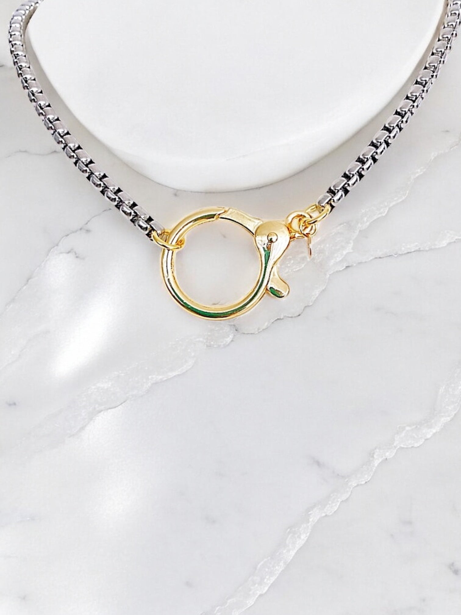 Aliza clasp chain necklace