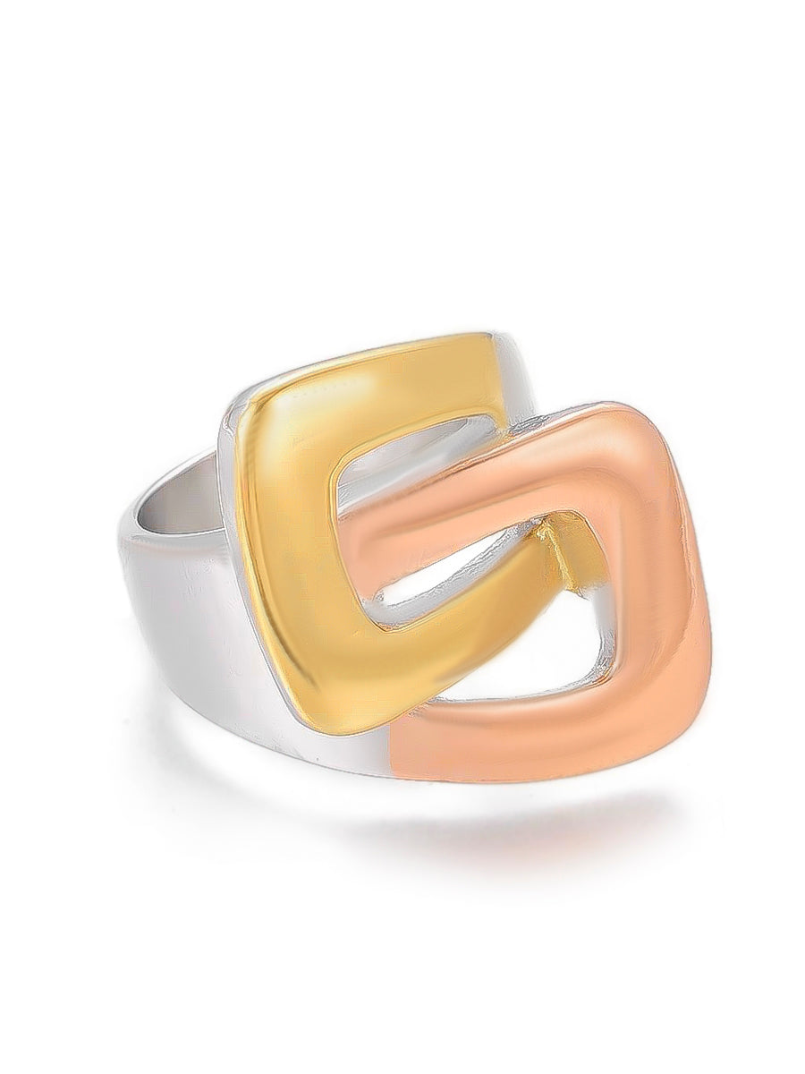 Alaika three tones ring