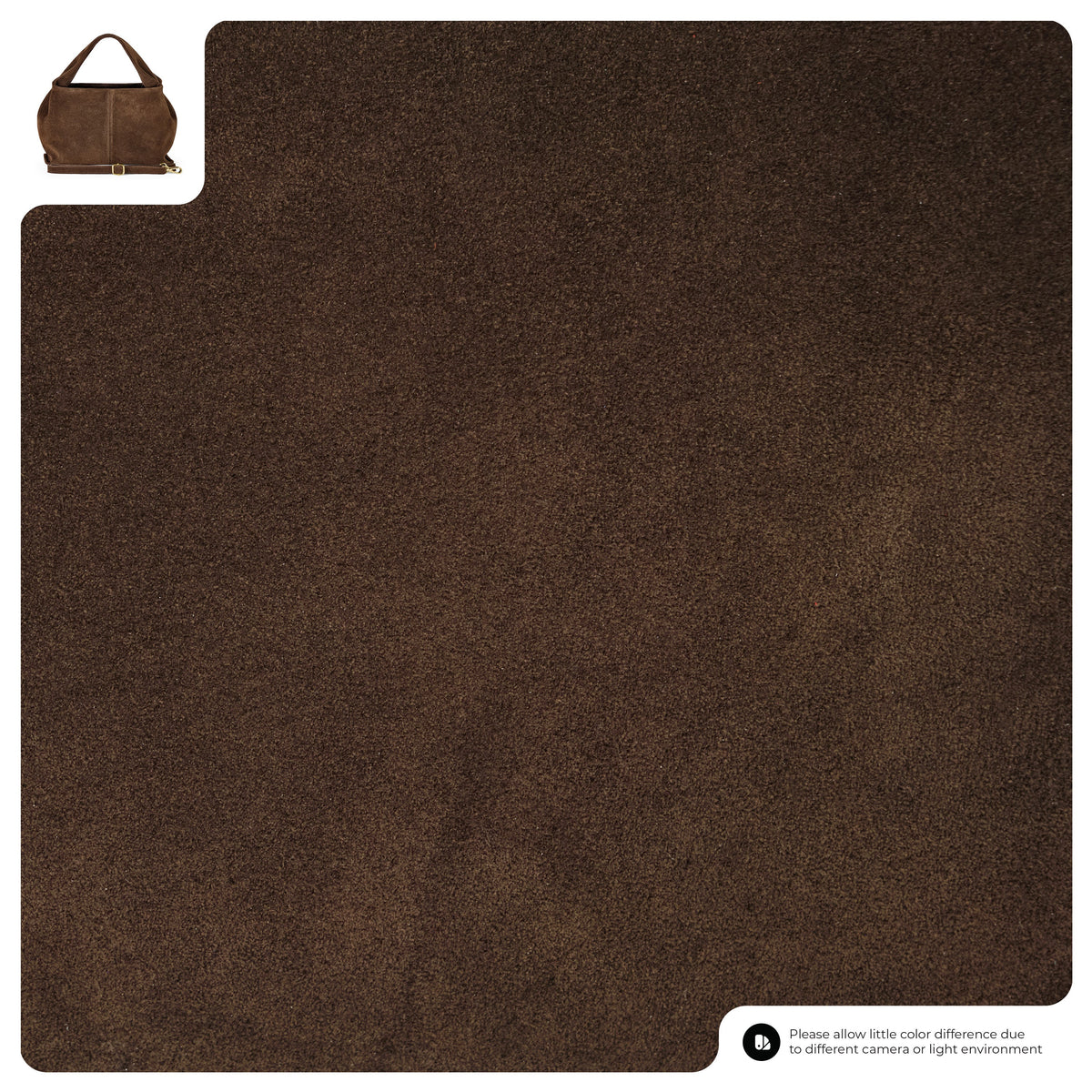 Italian Genuine Suede Shoulder Bag | Ferrara