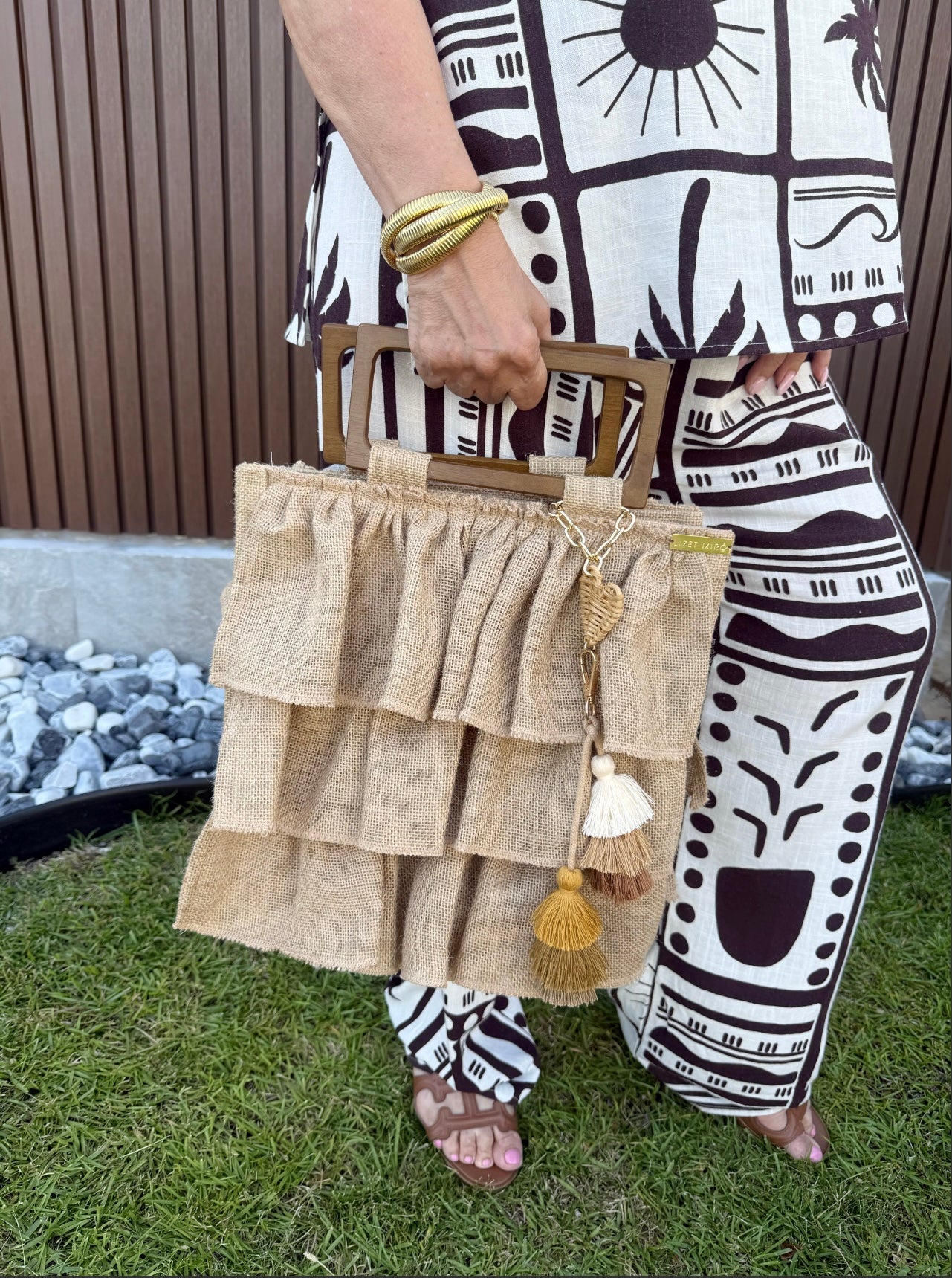 Ruffles handbag