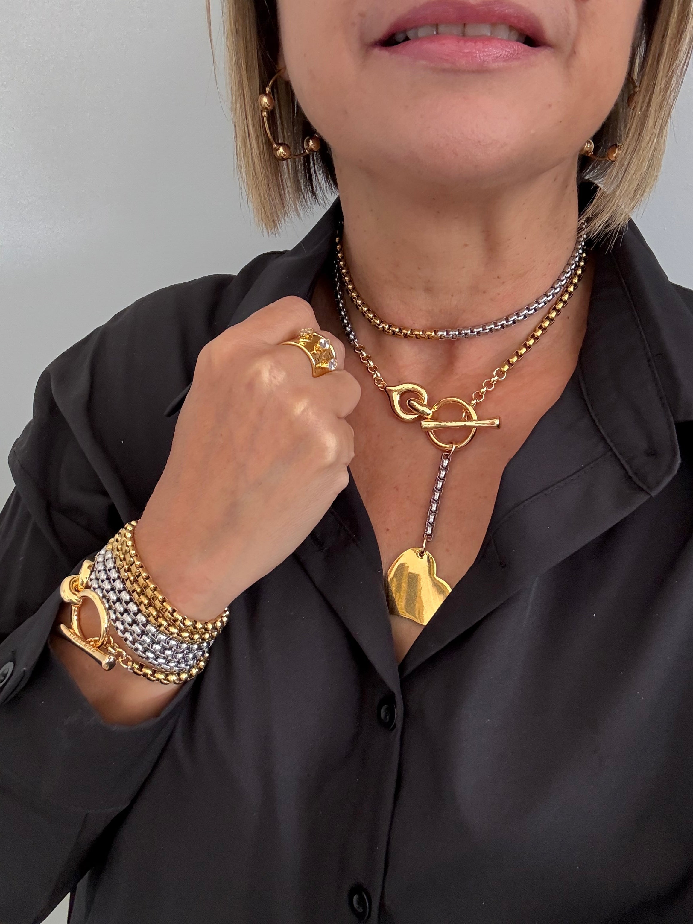 Verona two tones necklace