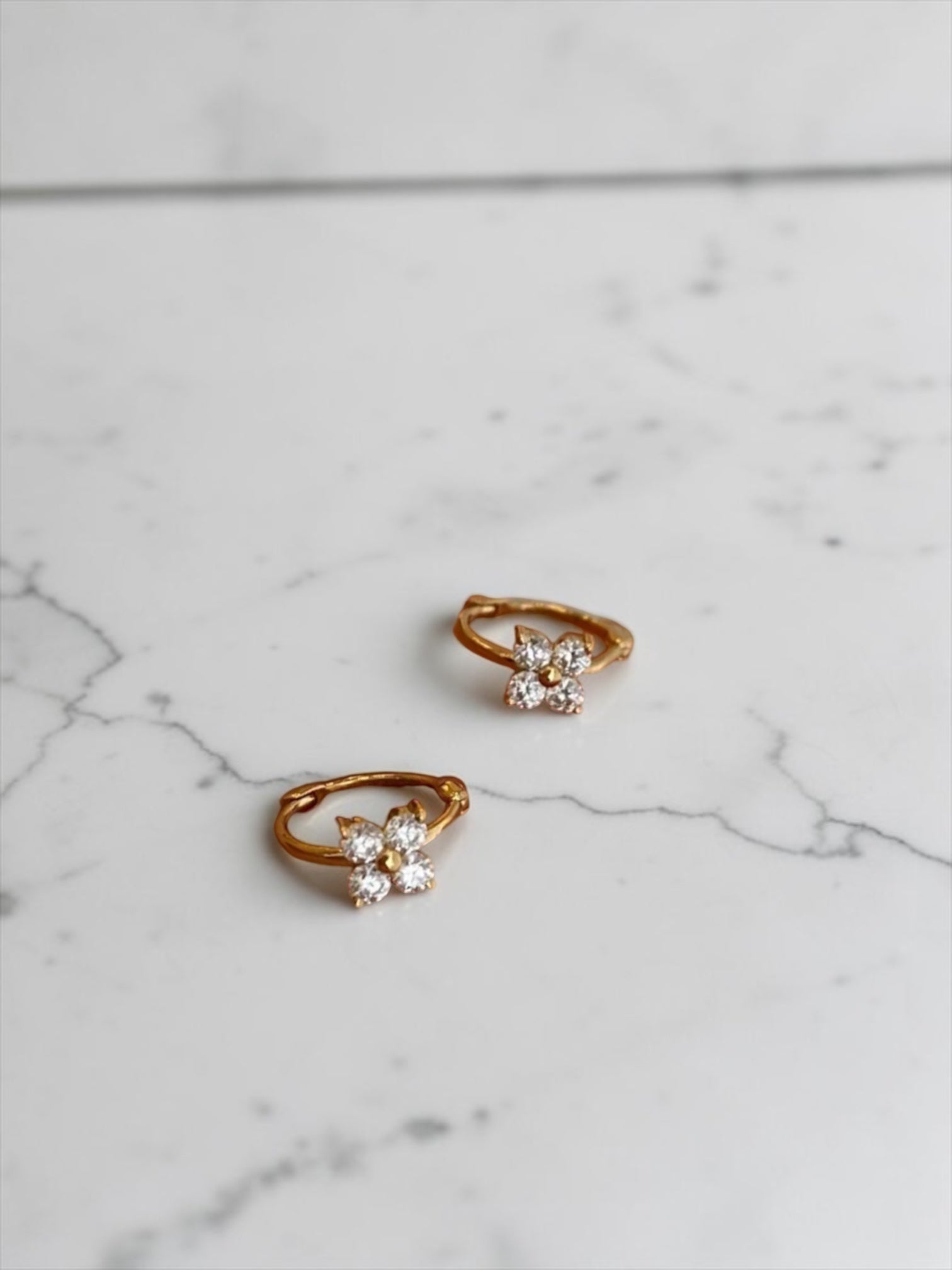 Star mini hoop earring