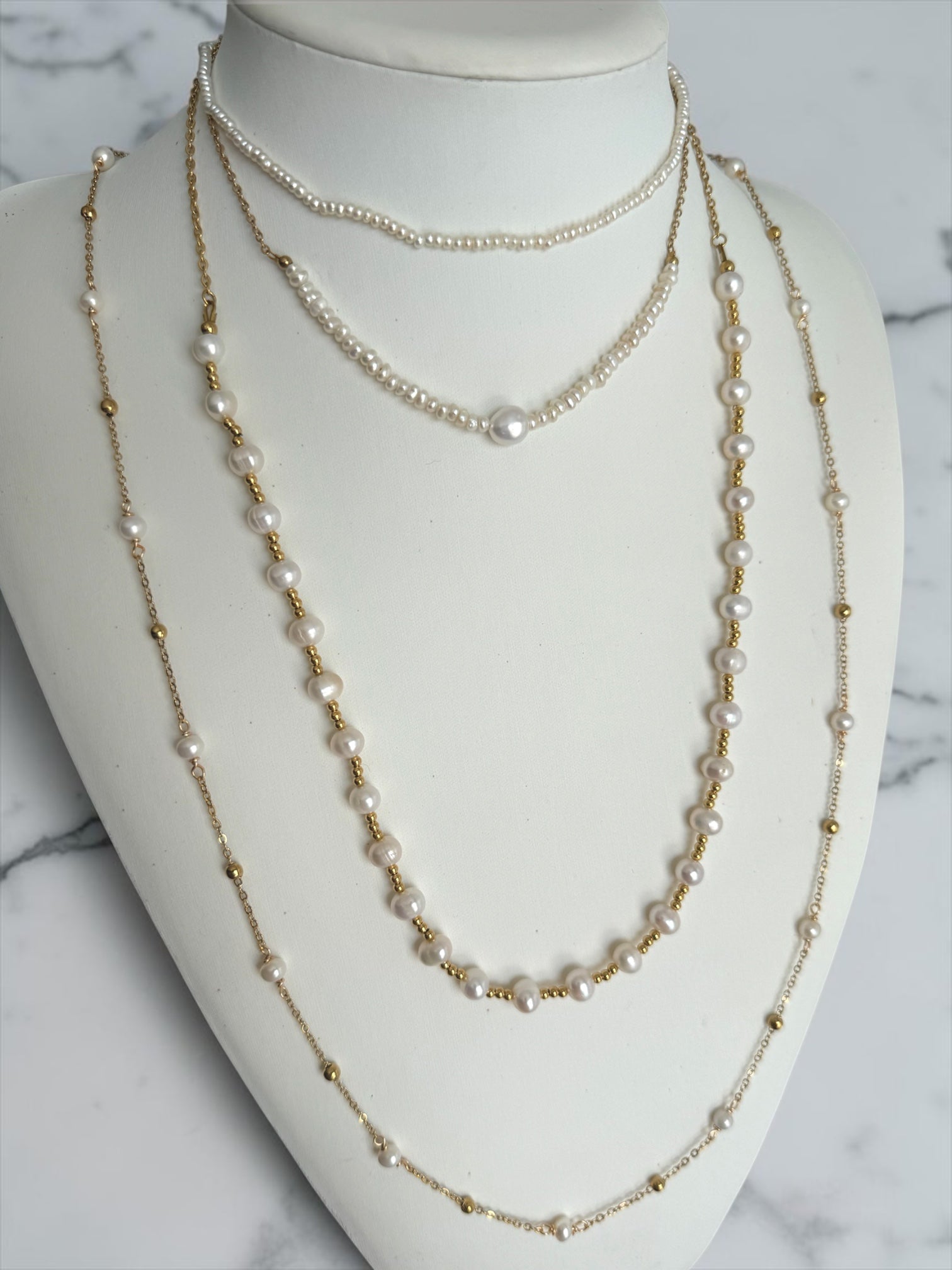 Lumière long chain necklace