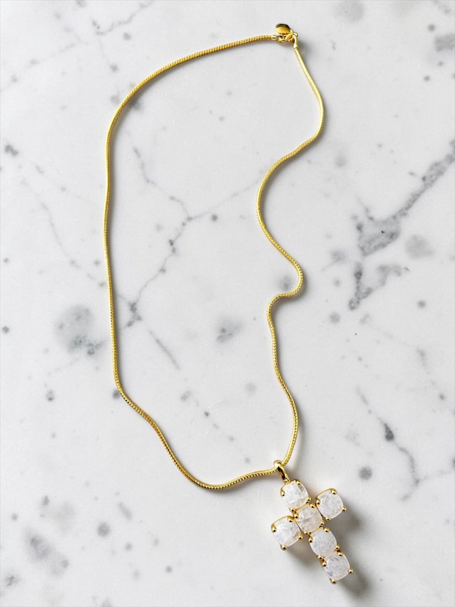 Ariana cross long necklace