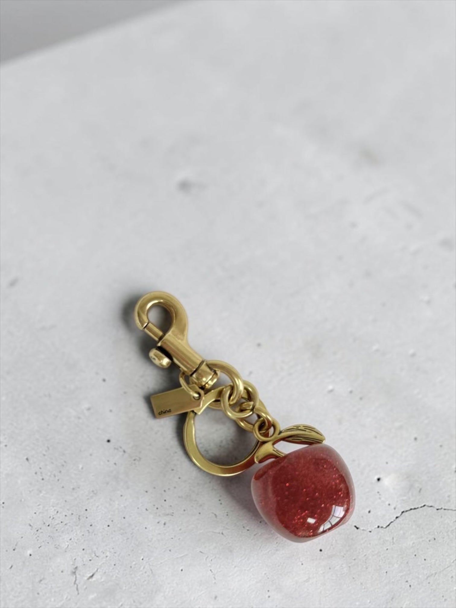 Purpple cherrie charm handbag