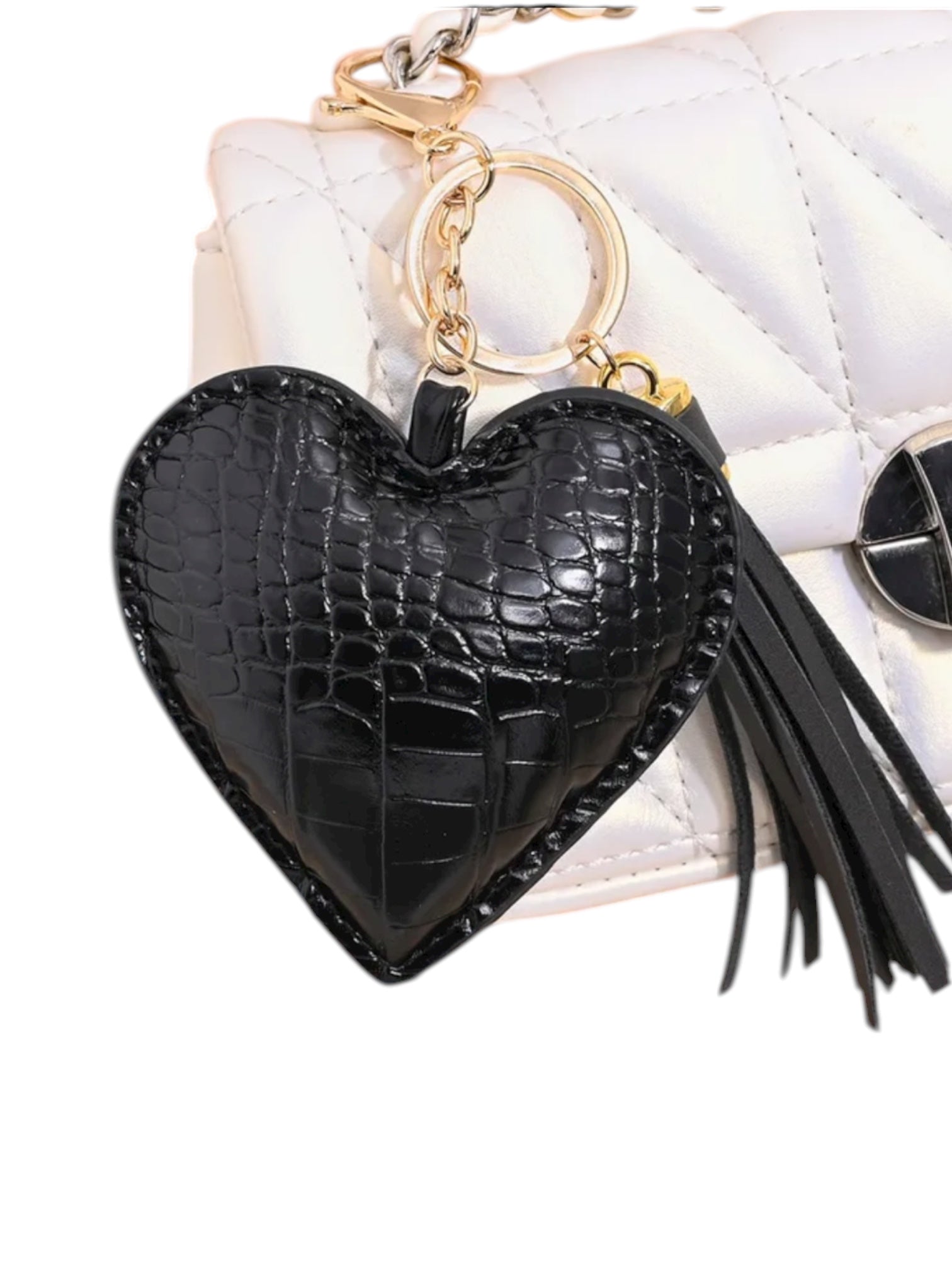 Heart charms bag accesories