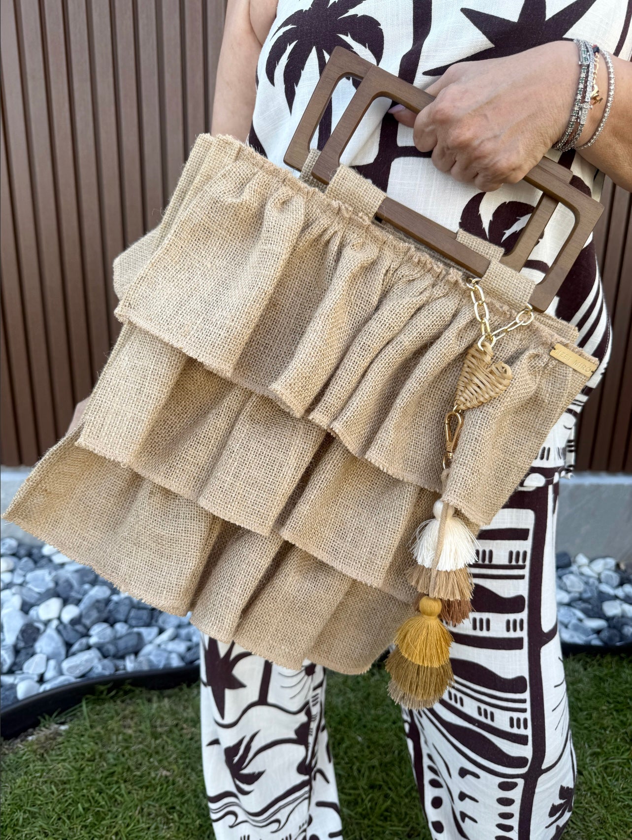Ruffles handbag