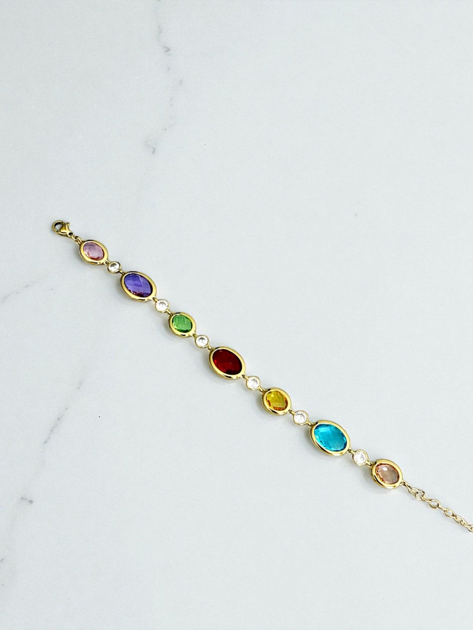 Glimmer crystals bracelet