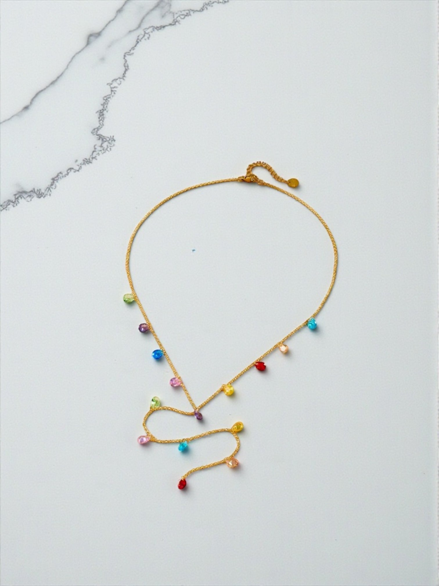 Candy crystals chain necklace