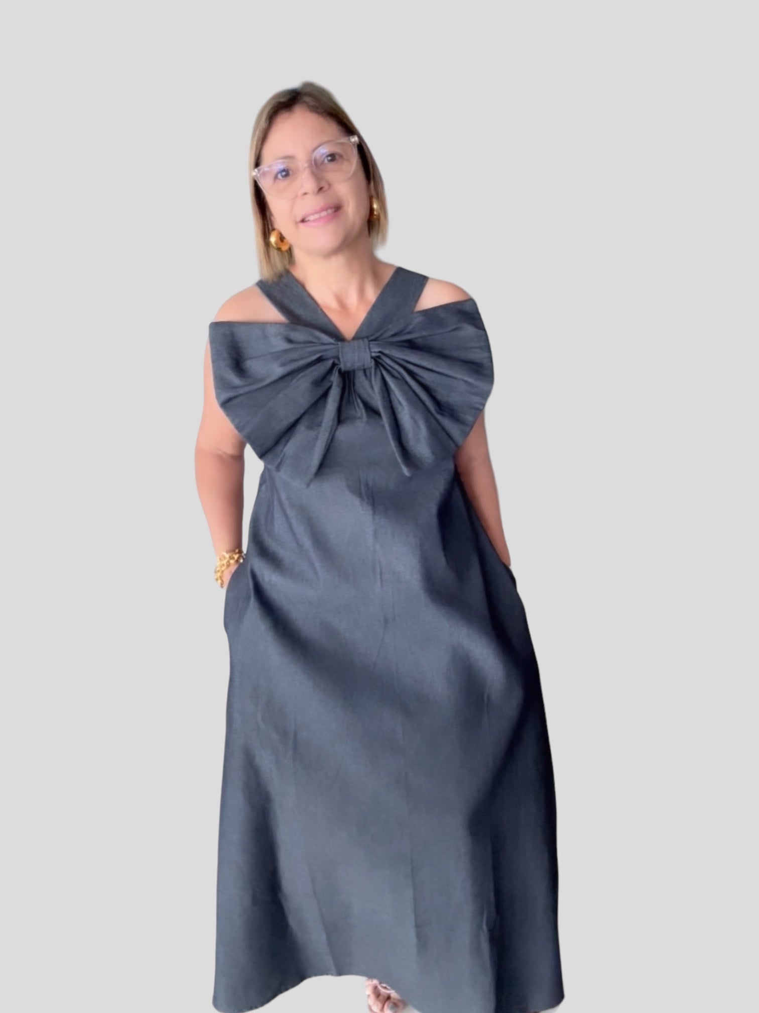Ribbon Magestic maxi dress