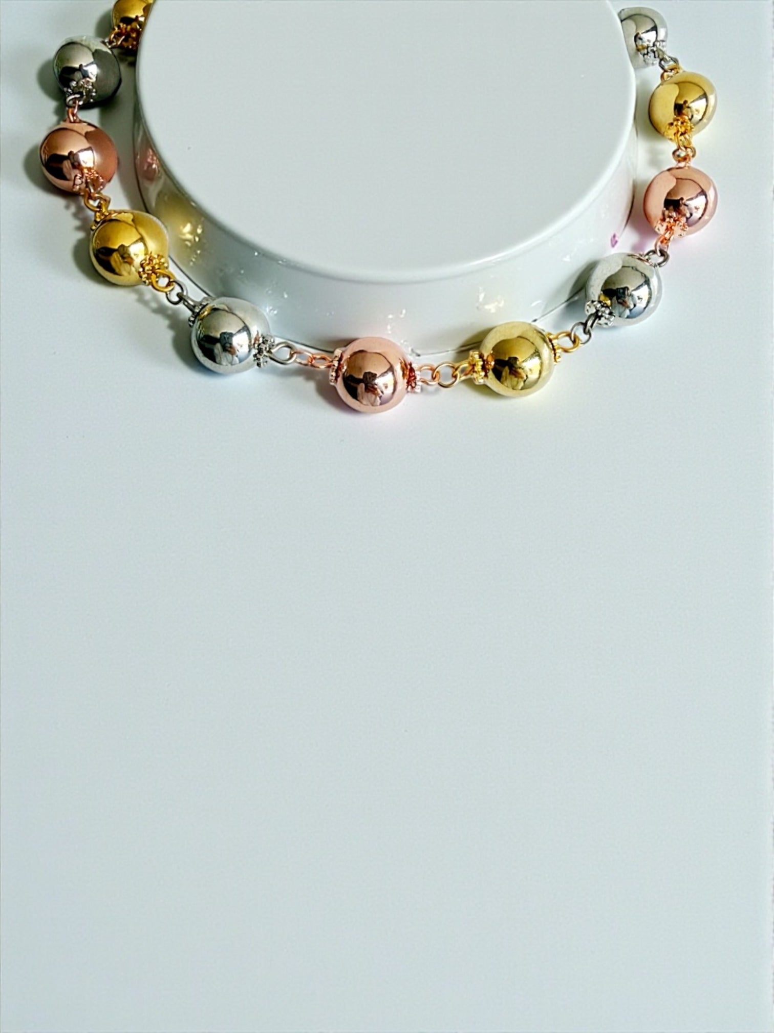 Bella ball 3 tones necklace