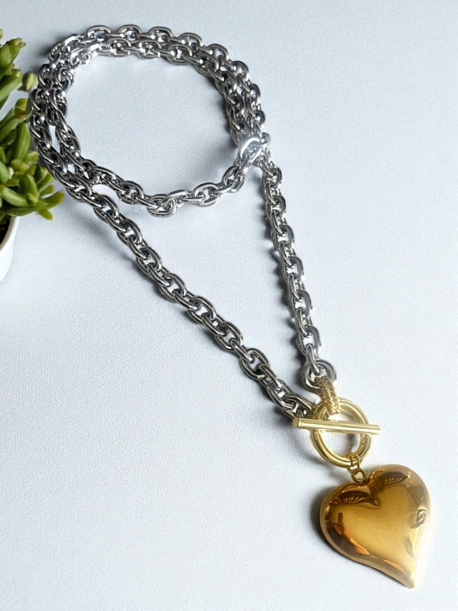 Azalea heart necklace