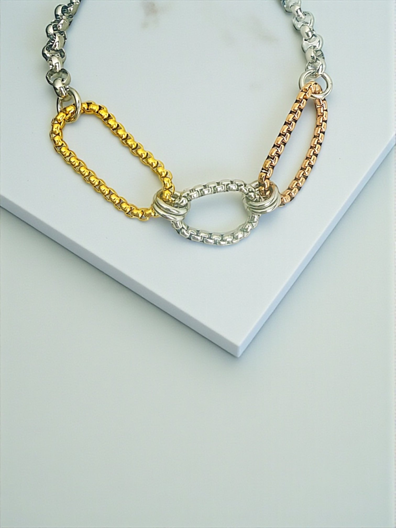 Gracia three tones necklace