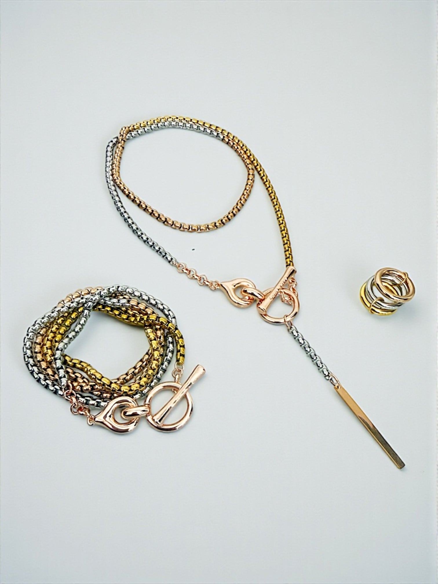 Verona 3 tones wrap around bracelet