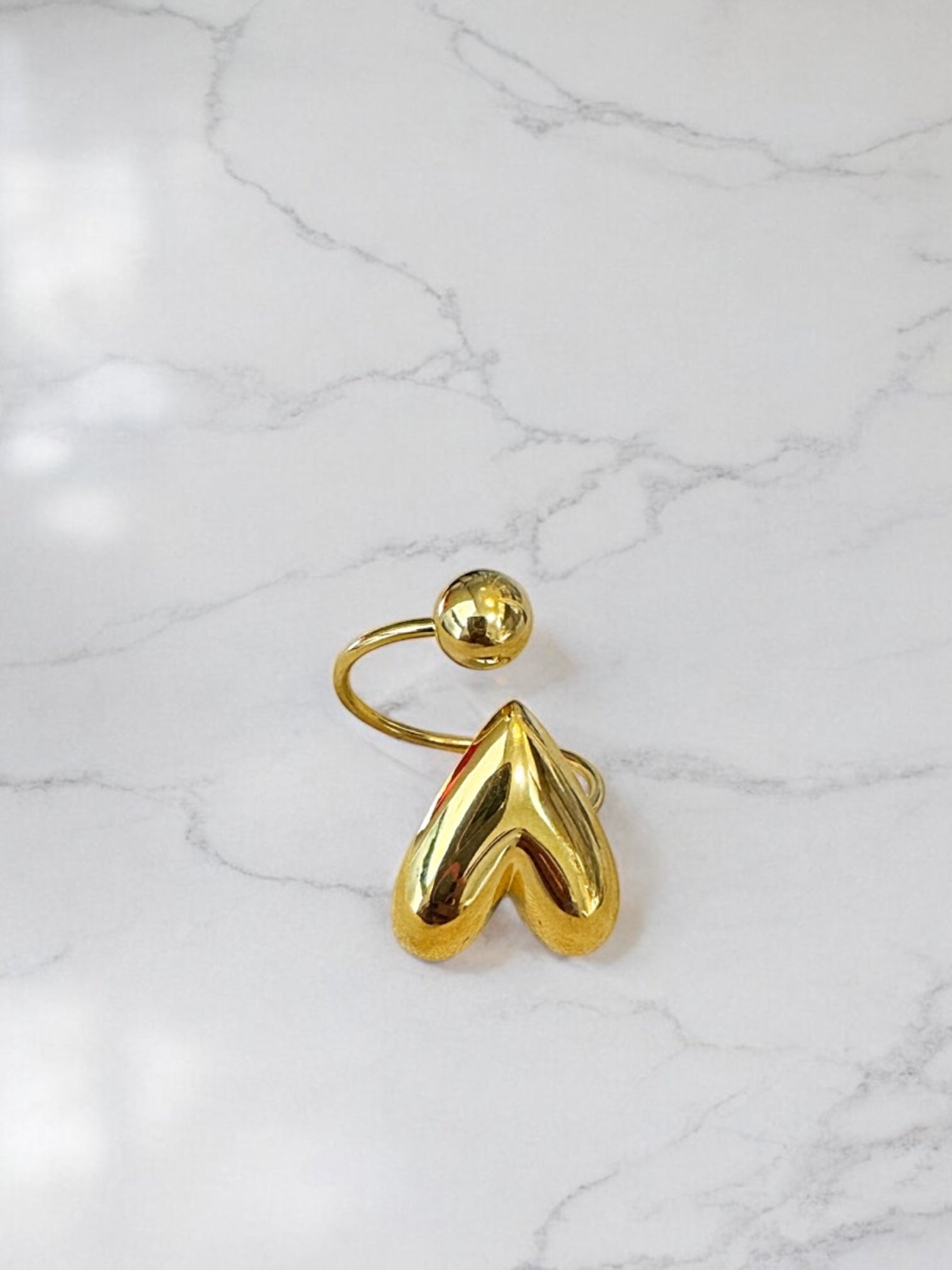 Espiral heart ring