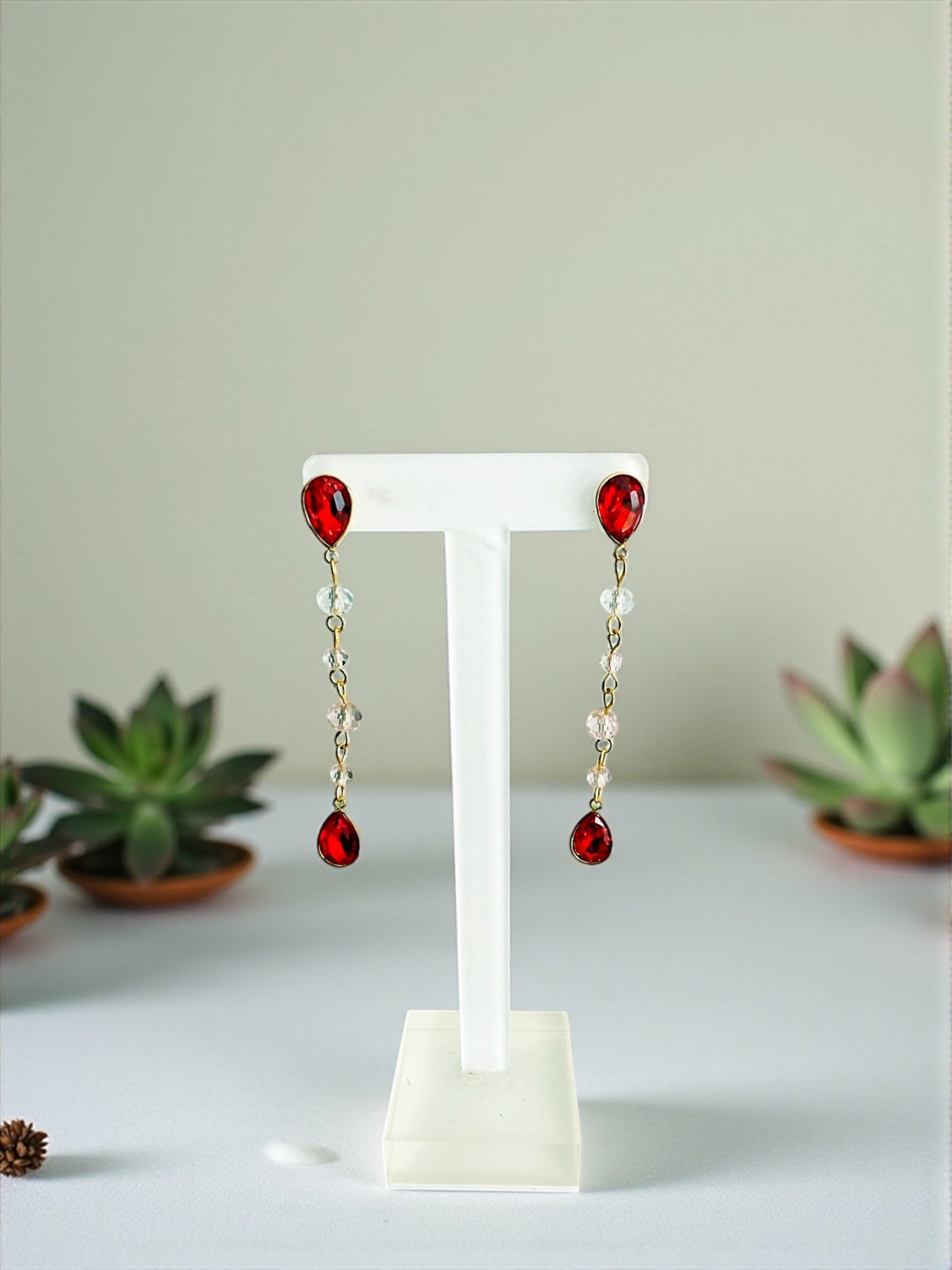 Ruby earring