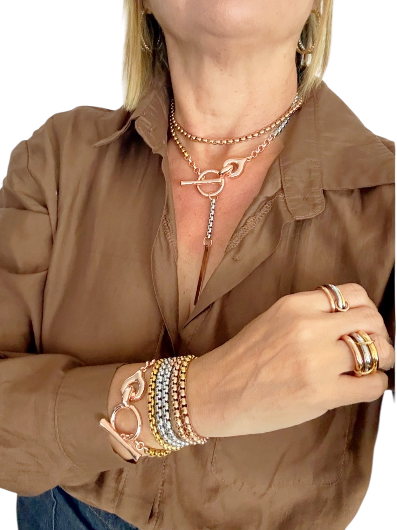 Verona 3 tones necklace