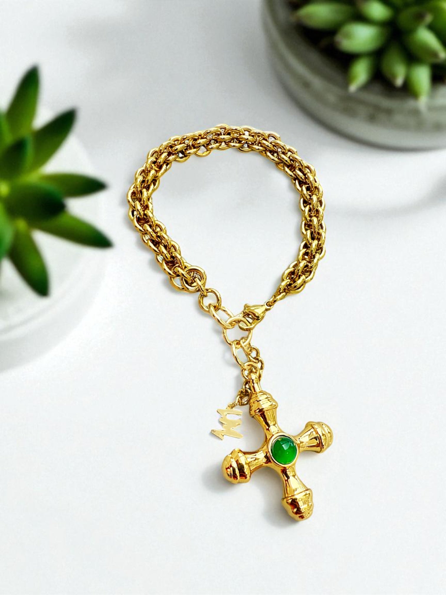 Serenity cross bracelet