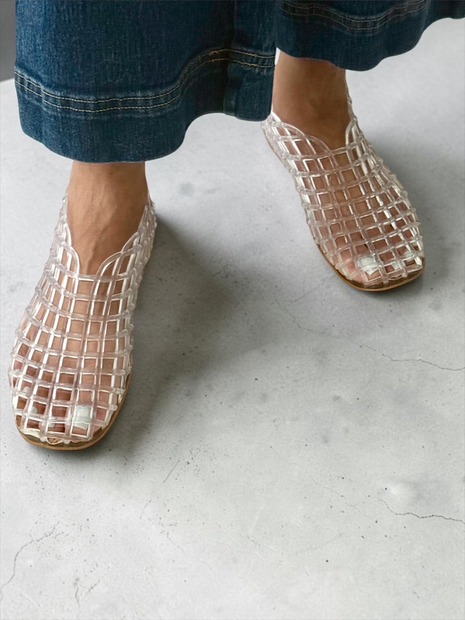 Jelly flat shoe